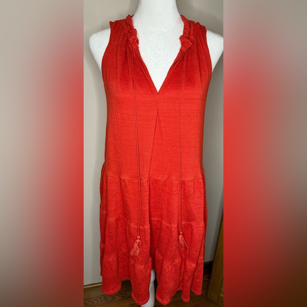 Max Studio Vibrant Red Sleeveless Blouse